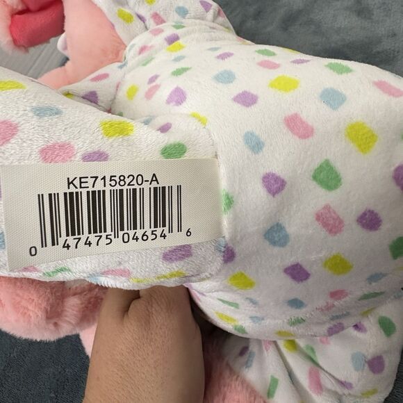 Dan Dee Easter Bunny Plush Pink Pig in Rabbit Costume 16 Inch Stuffed Animal Toy - Picture 11 of 11